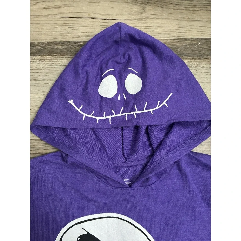 NWT Girls Hooded Nightmare Before Christmas Dress Sz S (6-6X) Long Sleeve Disney